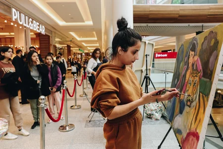 A canvas of collaboration: Indian motifs come alive at Azerbaijani Painting Workshop