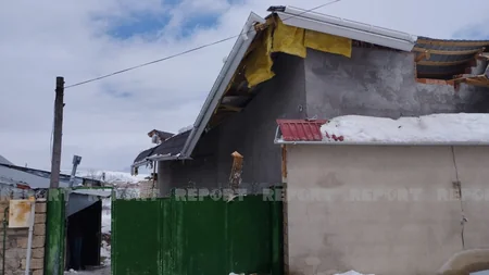 Güclü qar Şamaxıda bir ailəni evsiz qoyub