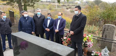 Gürcüstanda Qarabağ şəhidinin ailəsi ziyarət olunub