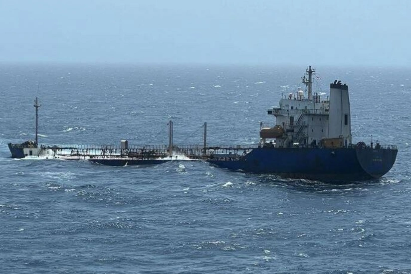 Filippin bayrağı altında mazut daşıyan tanker batıb