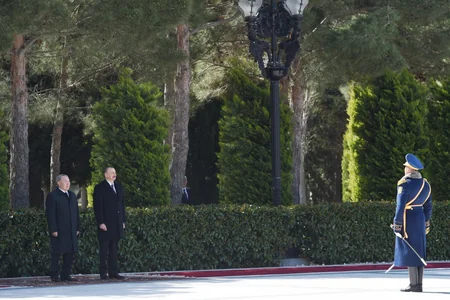 Official welcoming ceremony was held for Kazakh President