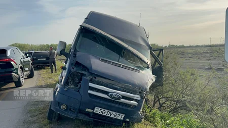 Kürdəmirdə zəncirvari yol qəzası olub, ölən və yaralananlar var