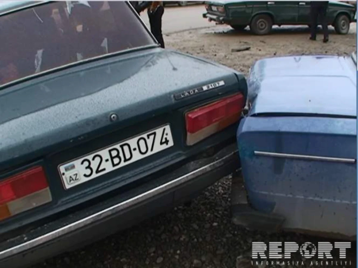 В Гяндже произошло цепное ДТП