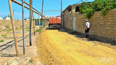 Bakının Binəqədi qəsəbəsində 4 küçənin təmirinə başlanıb