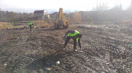 Xaçmazda kənd ərazisi tullantılardan təmizlənib