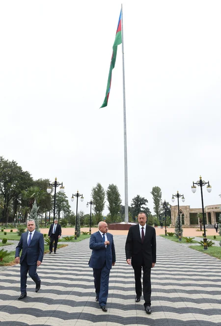 Prezident İlham Əliyev Masallıya səfərə gedib