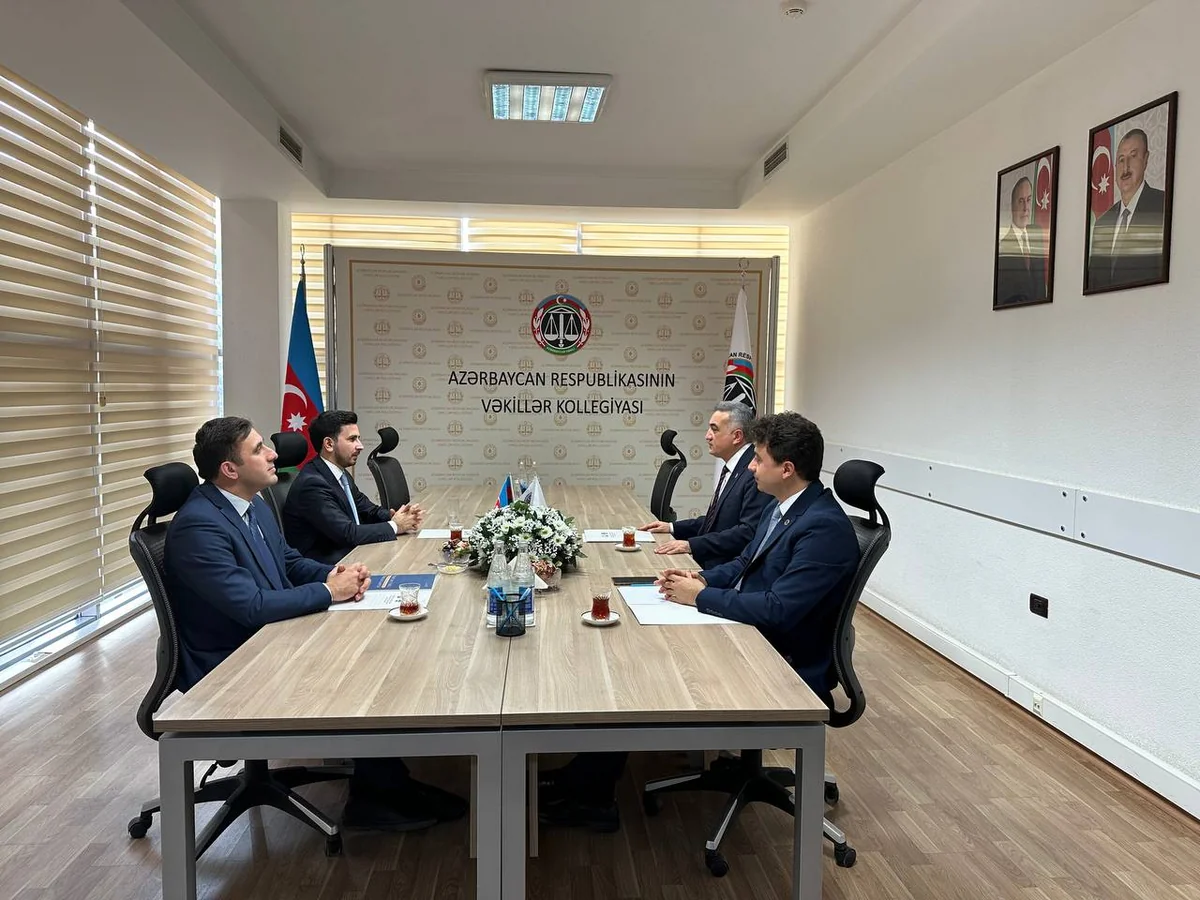 Vəkillər Kollegiyasının sədri üçüncü “Yüksəliş” müsabiqəsinin qalibi ilə görüşüb