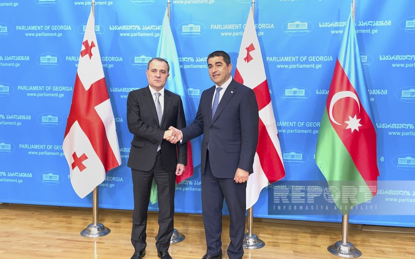 Ceyhun Bayramov Gürcüstanın parlament sədri ilə görüşüb