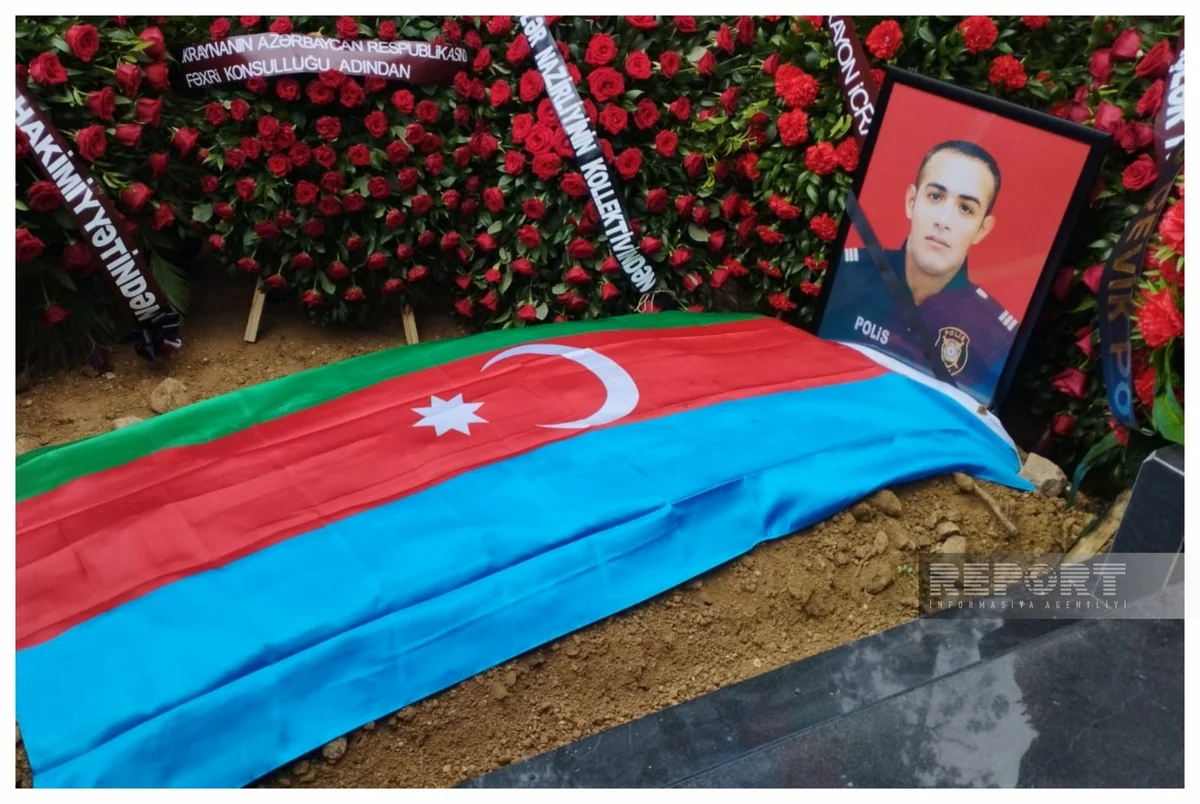 Füzulidə minaya düşərək şəhid olan polis əməkdaşı Seyfi Abdullayev dəfn edilib - YENİLƏNİB