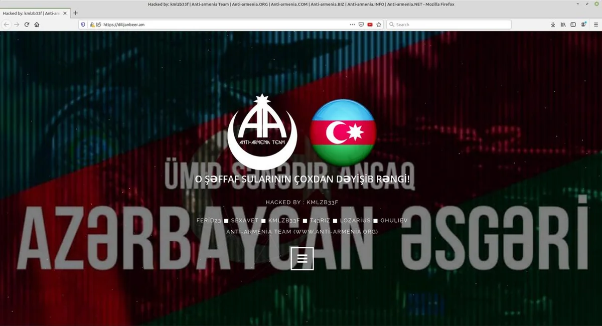 Azerbaijani hackers break into about 30 Armenian websites