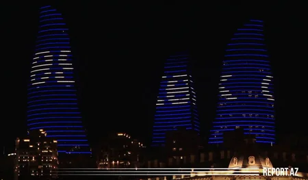 Prezidentin “Biz birlikdə güclüyük” şüarı “Alov qüllələri”ndə - VİDEO
