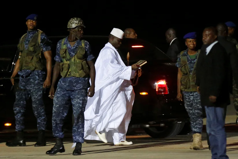 New Gambia president to back in country