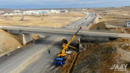 Böyükşor-Pirşağı avtomobil yolunun tikintisi 75 % yerinə yetirilib
