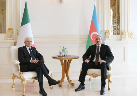 Azerbaijani and Italian presidents had one-on-one meeting