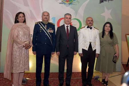 Azərbaycan Ordusunun 100 illik yubileyi Pakistanda təntənəli qeyd olunub