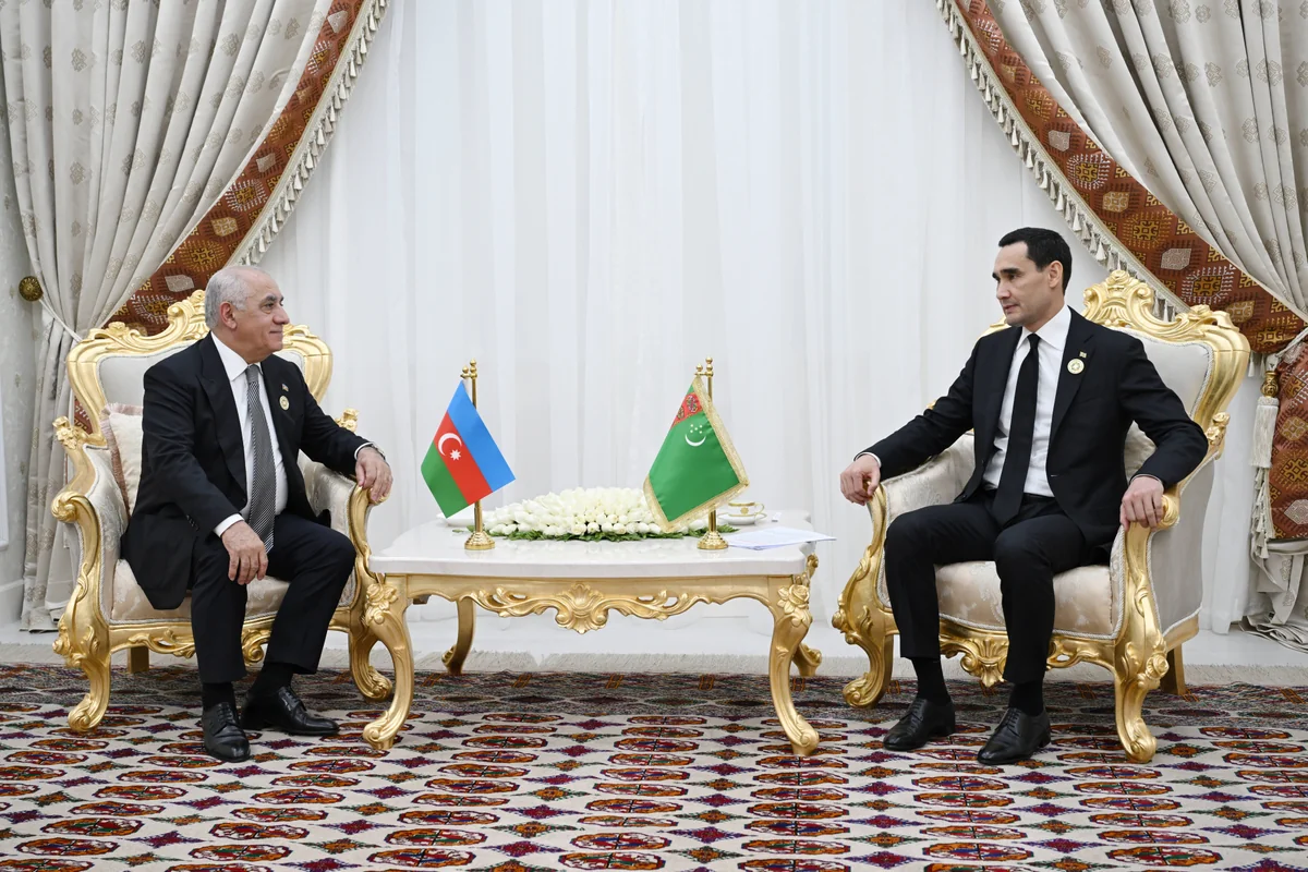 Türkmənistan Prezidenti Azərbaycanın Baş nazirini qəbul edib