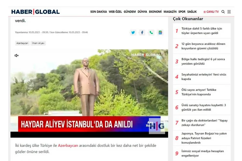 В зарубежных СМИ опубликованы статьи, посвященные 100-летнему юбилею великого лидера Гейдара Алиева