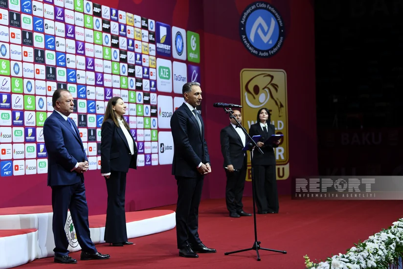 Bakıda təşkil edilən cüdo üzrə “Böyük Dəbilqə” turnirinin açılış mərasimi keçirilib