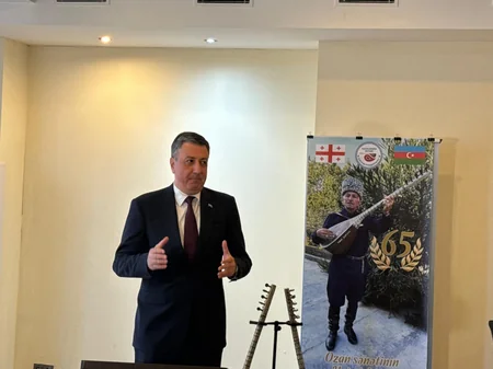 Marneulidə aşıq və sazbənd Bəfalı Adıgözəlovun 65 illik yubileyi qeyd olunub