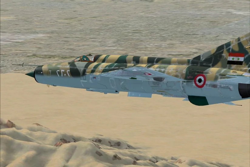 Сирийский военный самолет разбился к северу от Дамаска