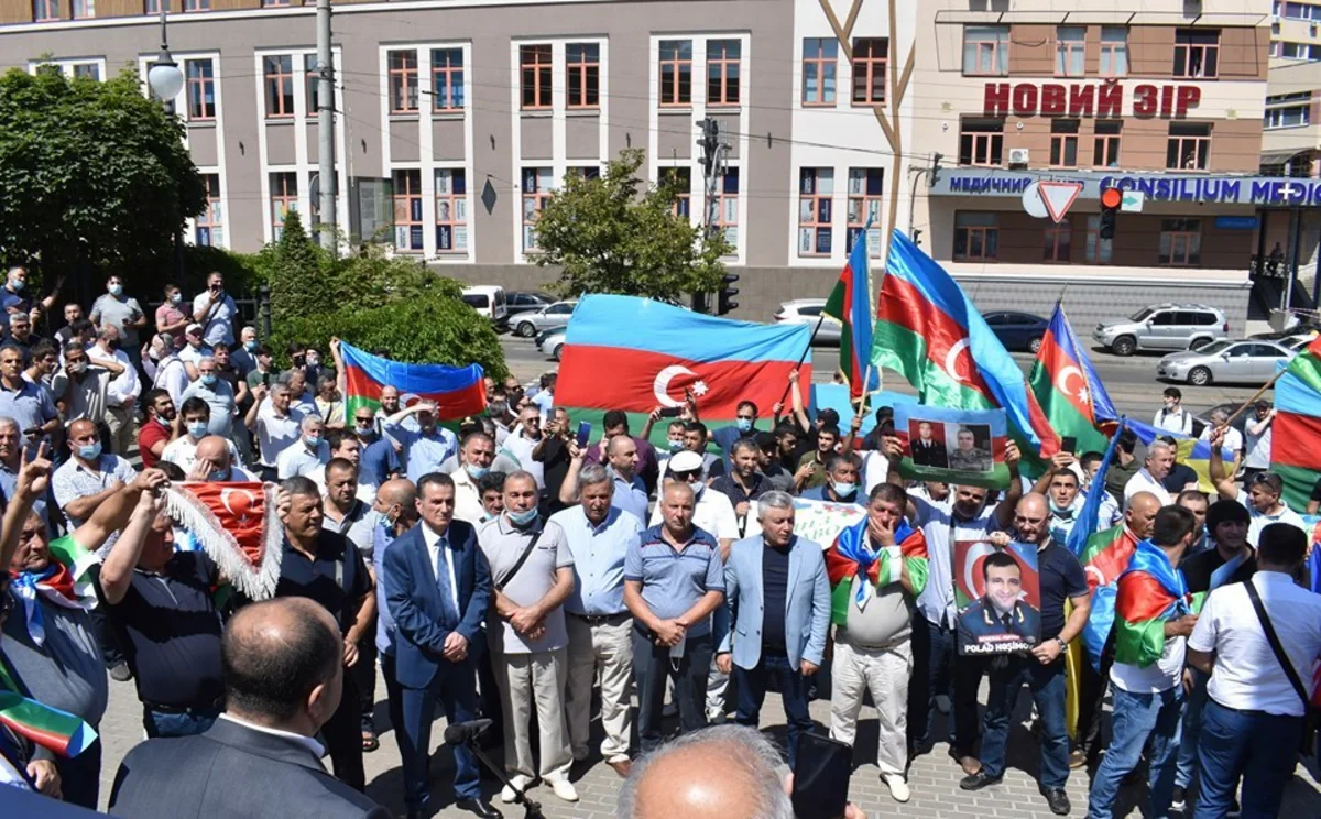 Kiyevdə Azərbaycan Ordusuna dəstək aksiyası