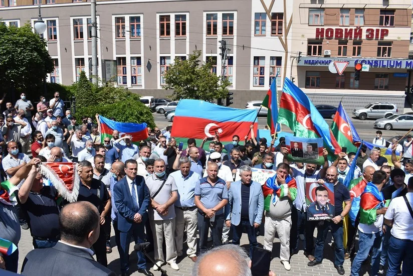 Kiyevdə Azərbaycan Ordusuna dəstək aksiyası