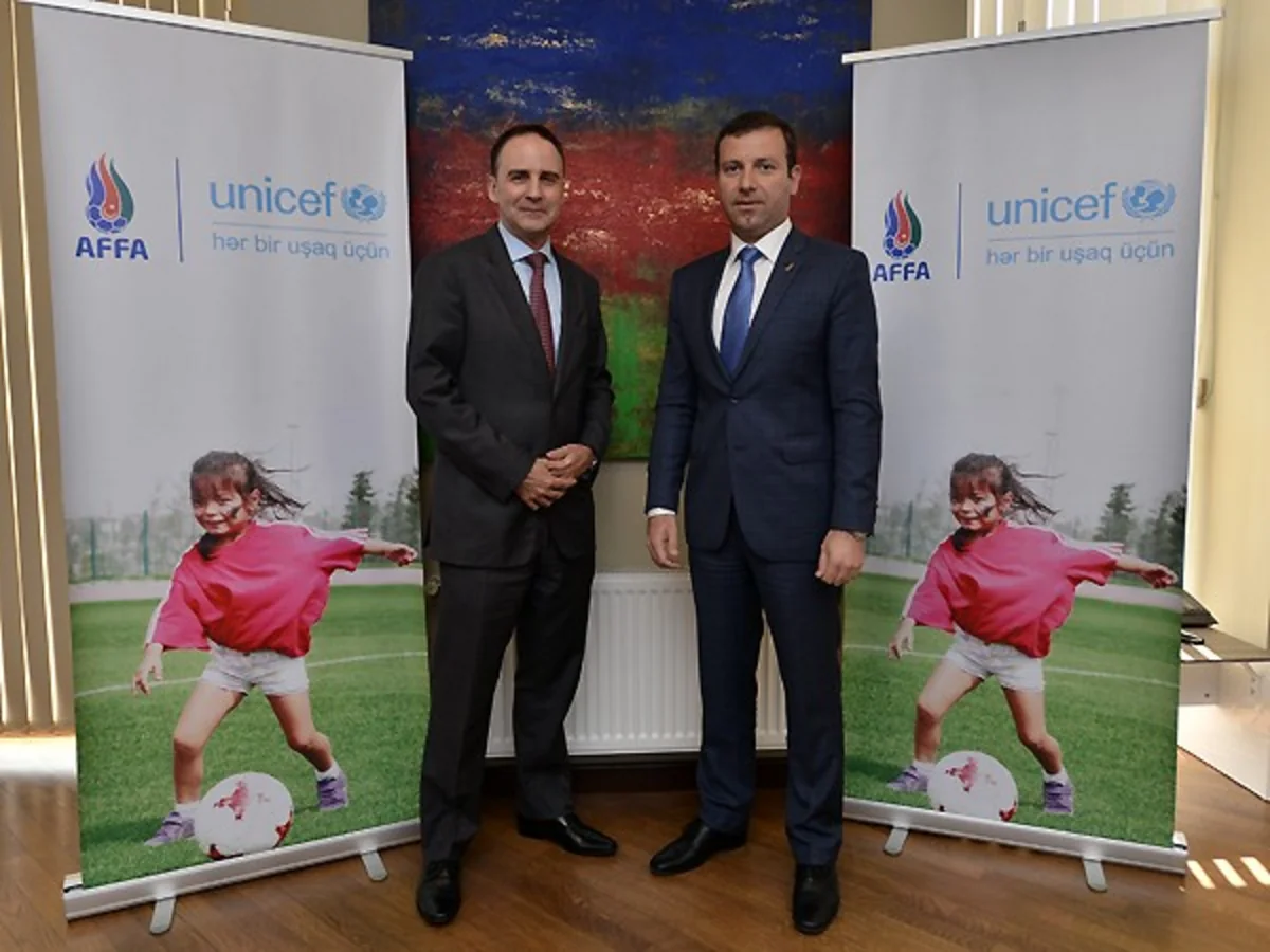 AFFA və UNİCEF arasında yeni əməkdaşlıq müqaviləsi imzalanıb