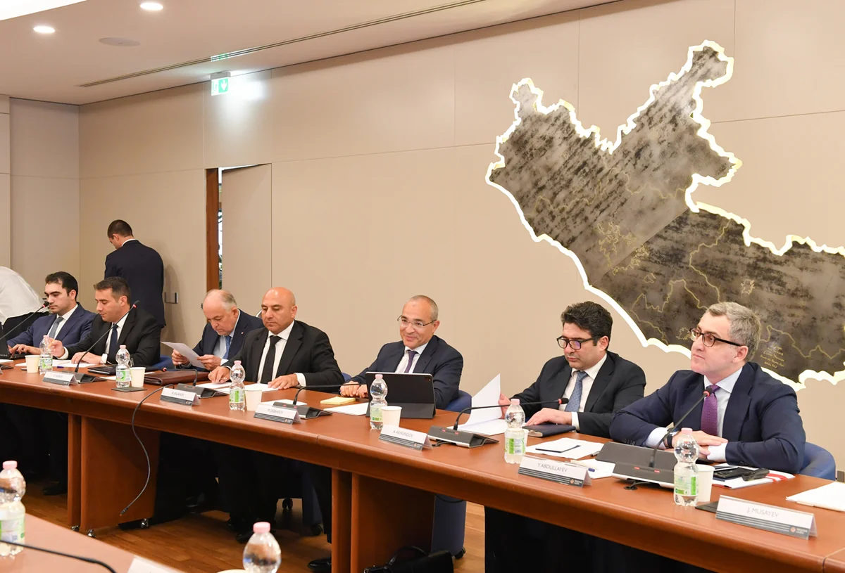 Azerbaijan's minister of economy visiting Italy