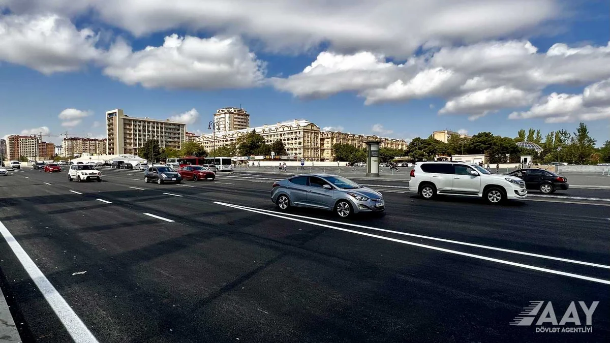 Bakının Fətəli xan Xoyski prospektində təmir başa çatıb