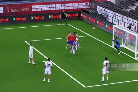Bakıda təşkil olunan minifutbol üzrə dünya çempionatında daha bir matç baş tutub