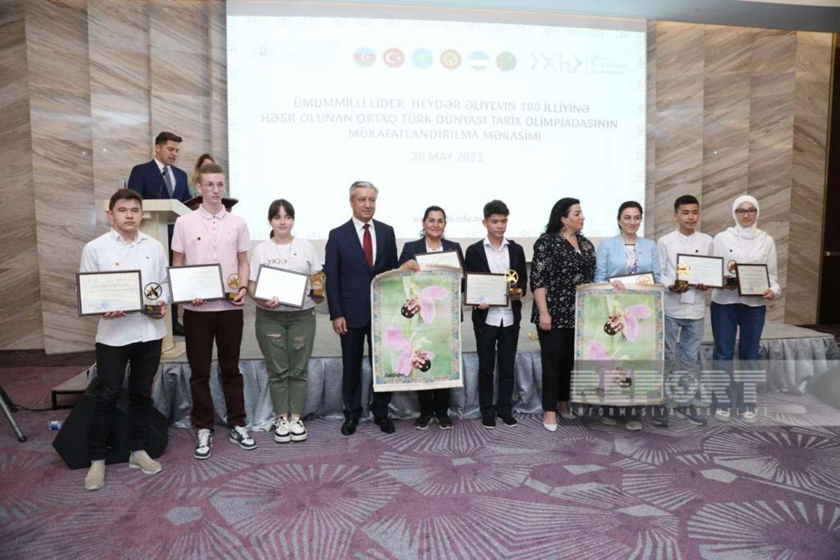 Bakıda Ortaq Türk Dünyası Olimpiadası qaliblərinin mükafatlandırılması keçirilib