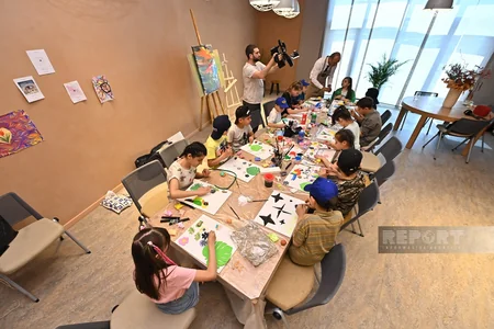 “9 senses” incəsənət mərkəzində uşaqlar üçün “Yaradıcılıq marafonu” keçirilib