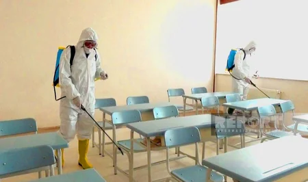 Babək rayonundakı məktəblərdə dezinfeksiya işləri aparılıb