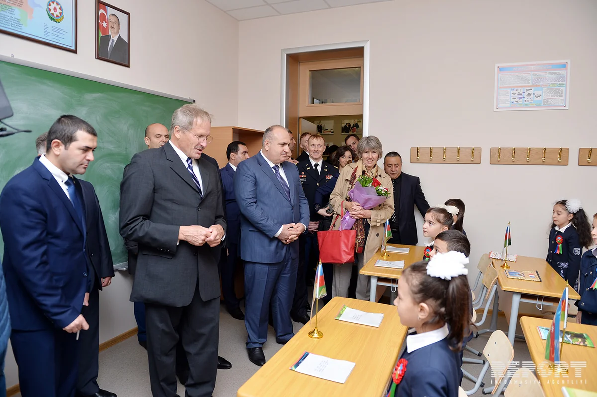 US build a new school for IDPs from Lachin district of Azerbaijan