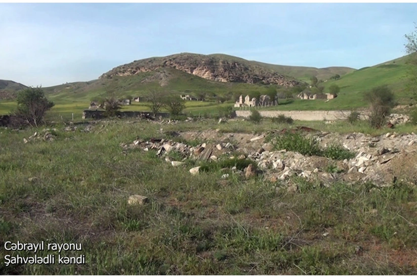 Video footage from liberated Shahvaladli village of Jabrayil