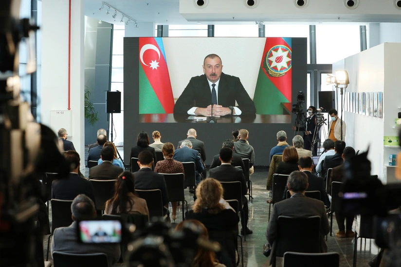 President Ilham Aliyev holds press conference