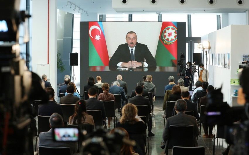 President Ilham Aliyev holds press conference