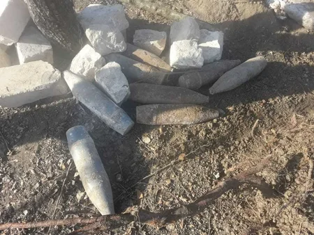 Tovuzda 11 ədəd top mərmisi tapılıb