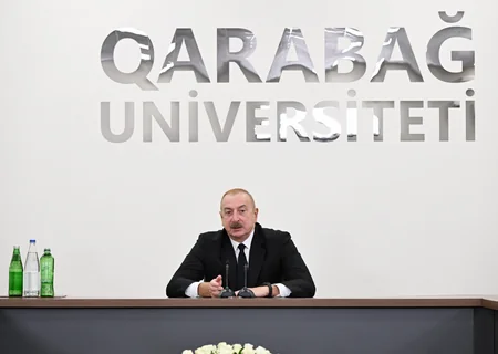 Prezident İlham Əliyev Qarabağ Universitetinin təmirdən sonra açılışında iştirak edib - YENİLƏNİB-4