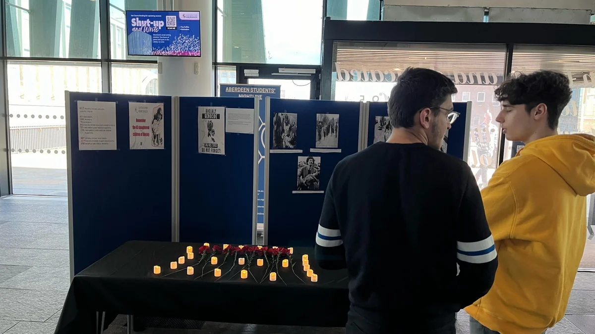 Şotlandiyanın Aberdin Universitetində Xocalı soyqırımı ilə bağlı məlumatlandırma aksiyası keçirilib