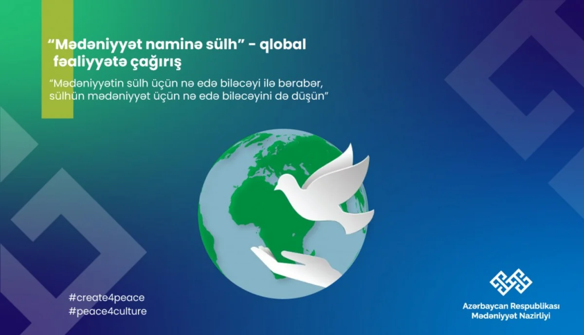 Azərbaycan “Mədəniyyət naminə sülh” adlı qlobal kampaniyaya başlayıb