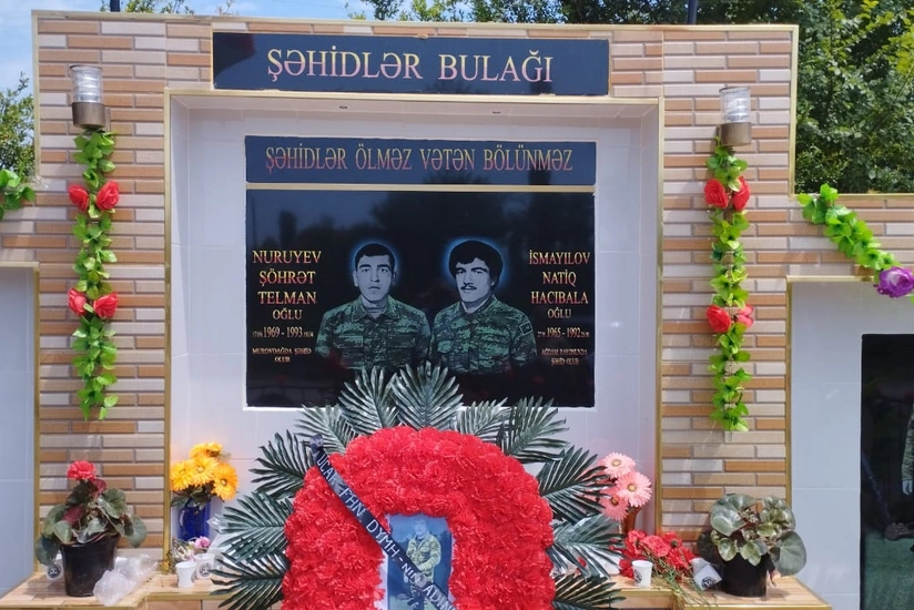 Ucarda şəhid bulağının açılışı olub