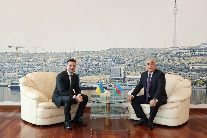 Azərbaycanın Baş naziri və Ukrayna Prezidenti birgə işçi nahar ediblər