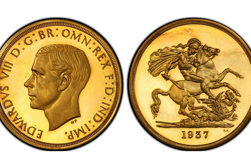 Rare coin featuring England's King sold at record price