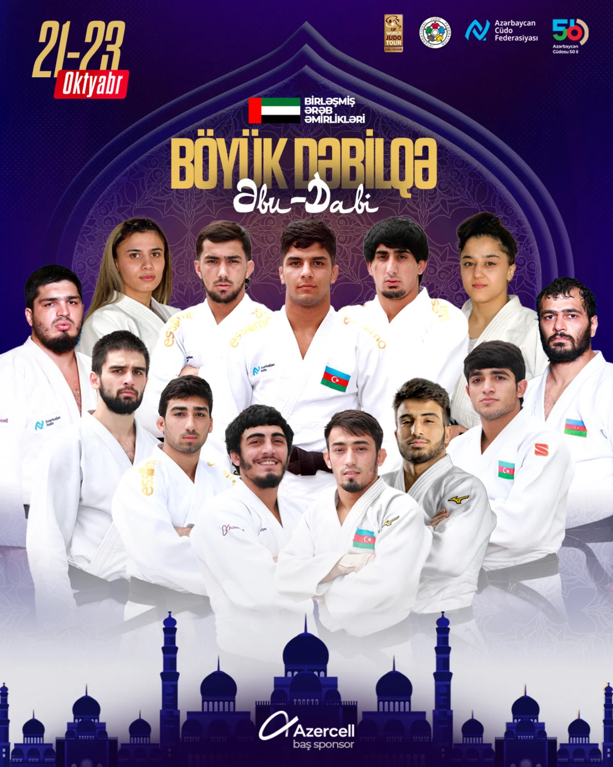 Azərbaycanı Böyük Dəbilqədə təmsil edəcək cüdoçular bəlli olub