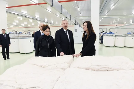 “Mingəçevir Tekstil” MMC-nin iplik istehsalı üzrə iki müəssisəsinin açılışı olub