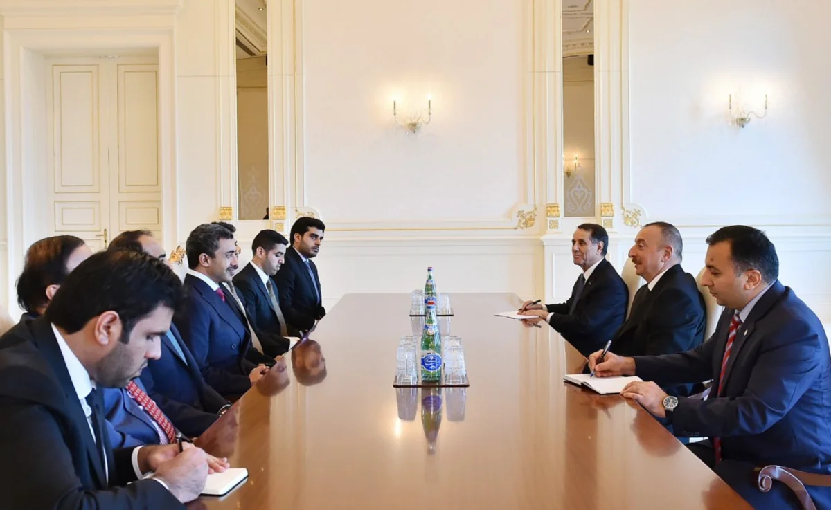 Prezident İlham Əliyev Birləşmiş Ərəb Əmirliklərinin nümayəndə heyətini qəbul edib - ƏLAVƏ OLUNUB