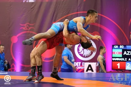 Azərbaycan güləşçiləri Avropa çempionatında iki qızıl, bir bürünc medal qazanıblar - VİDEO - FOTO