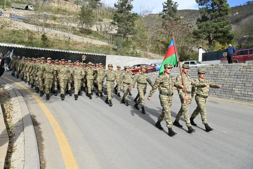 Elm və Təhsil, Müdafiə nazirlikləri birgə Laçında “Bayraq yürüşü” keçirib