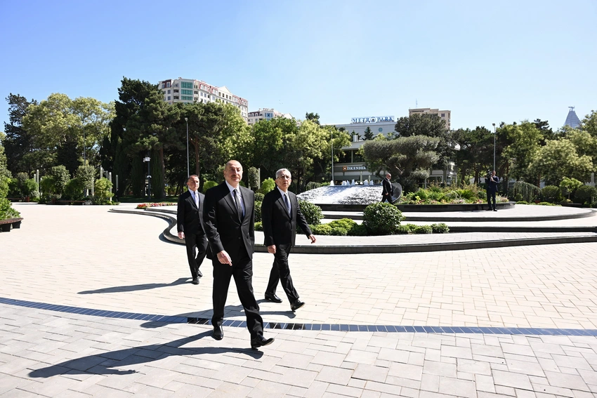 Prezident İlham Əliyev Bakıda əsaslı şəkildə yenidən qurulan Nərimanov parkının açılışında iştirak edib - YENİLƏNİB